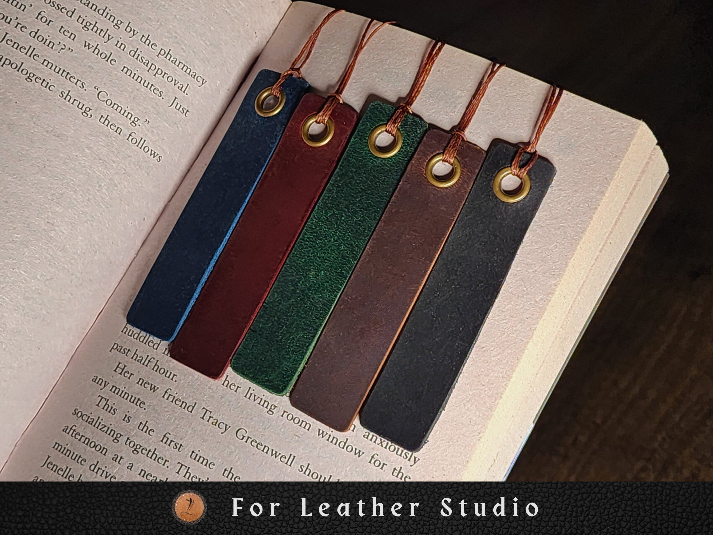 DIY Kit for Hearty Leather Bookmark, Handmade Gift Personalized Engrav