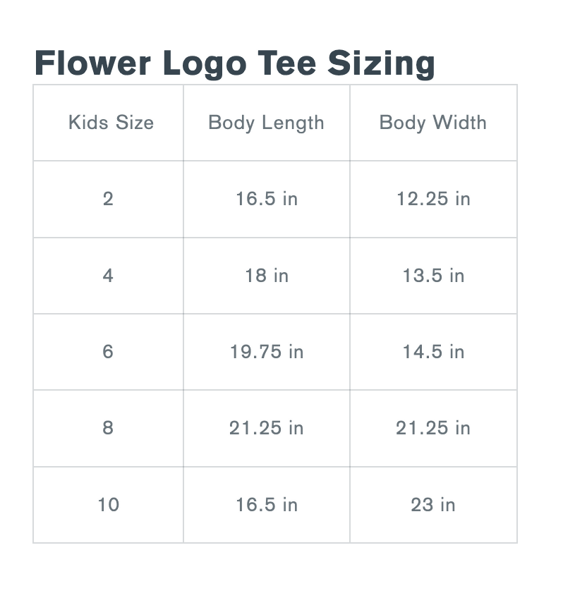 Sizing-FlowerLogoTee