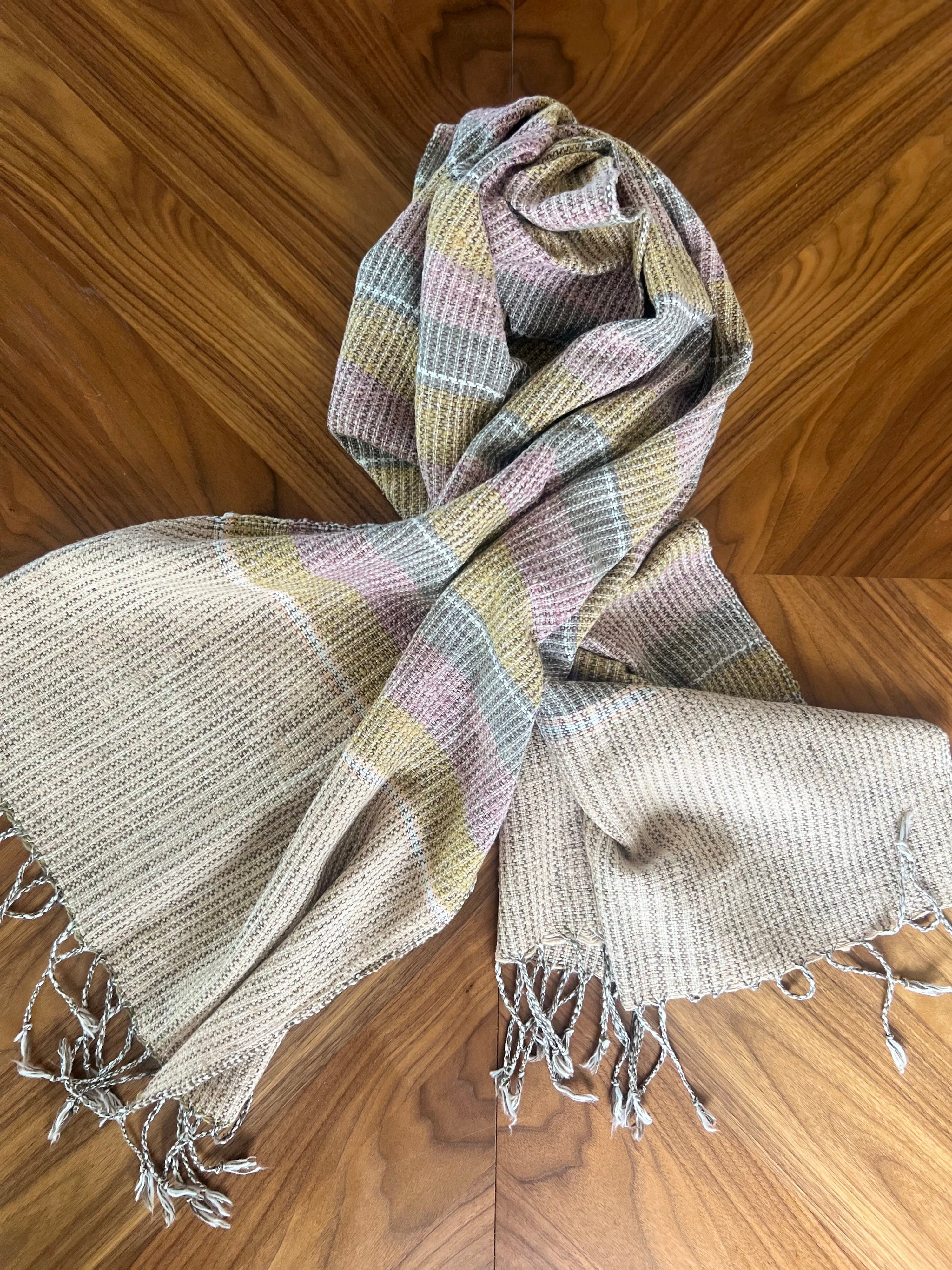 Una Hand-spun + Handwoven Scarf