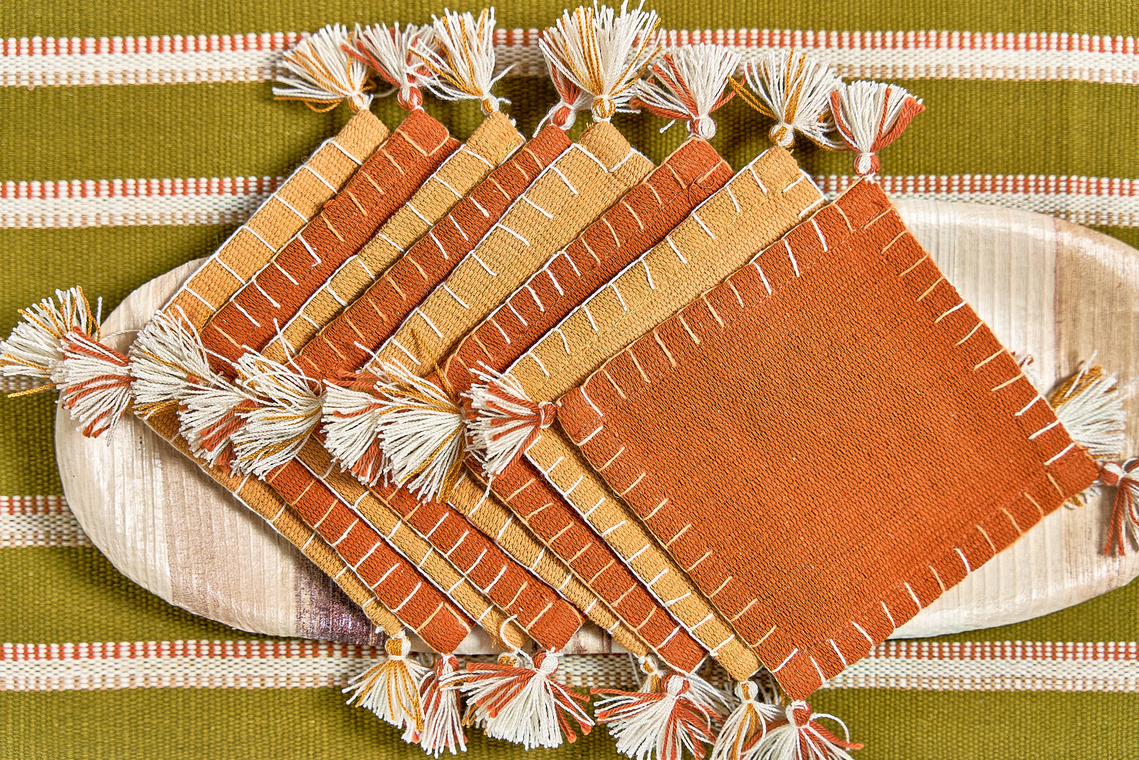 Fiesta Pom Pom Coaster Set