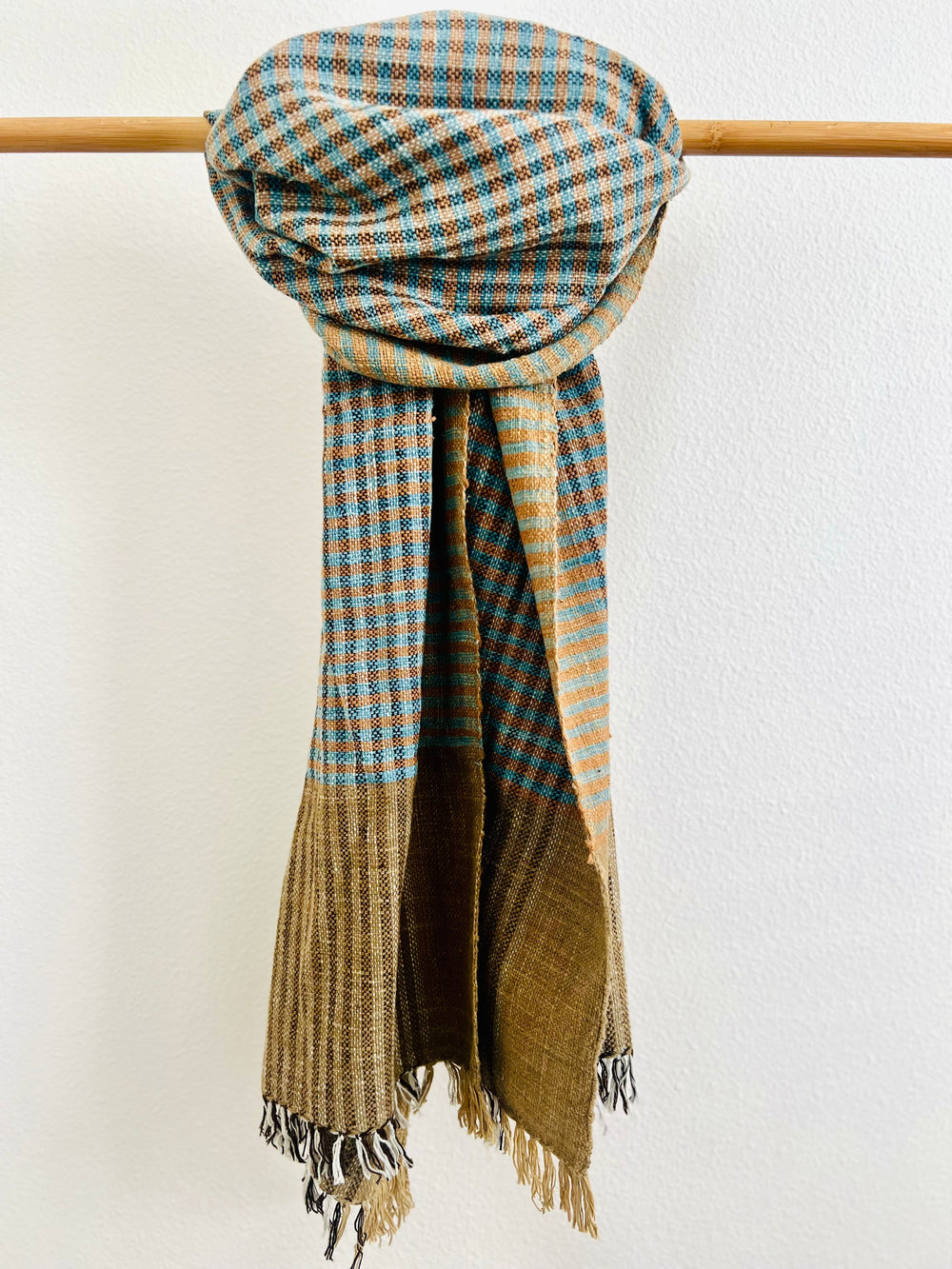 Una Hand-spun + Handwoven Scarf