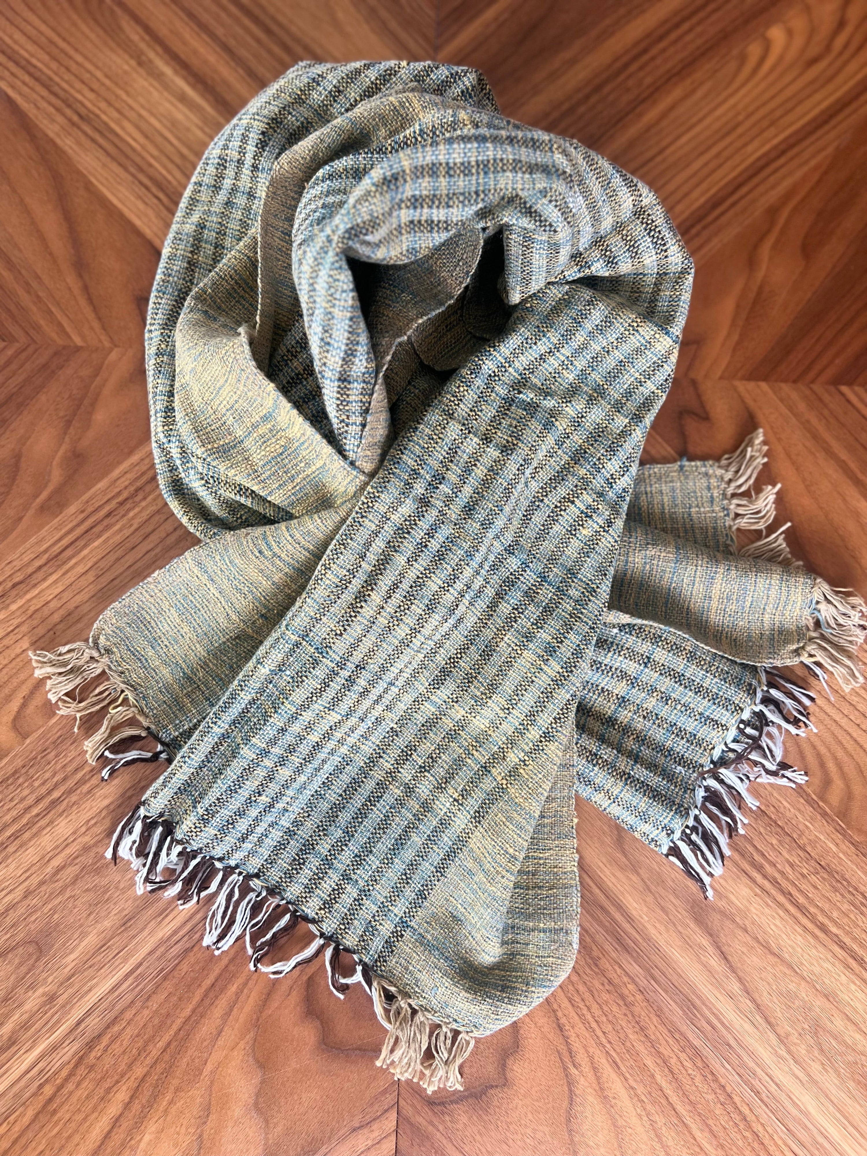 Una Hand-spun + Handwoven Scarf