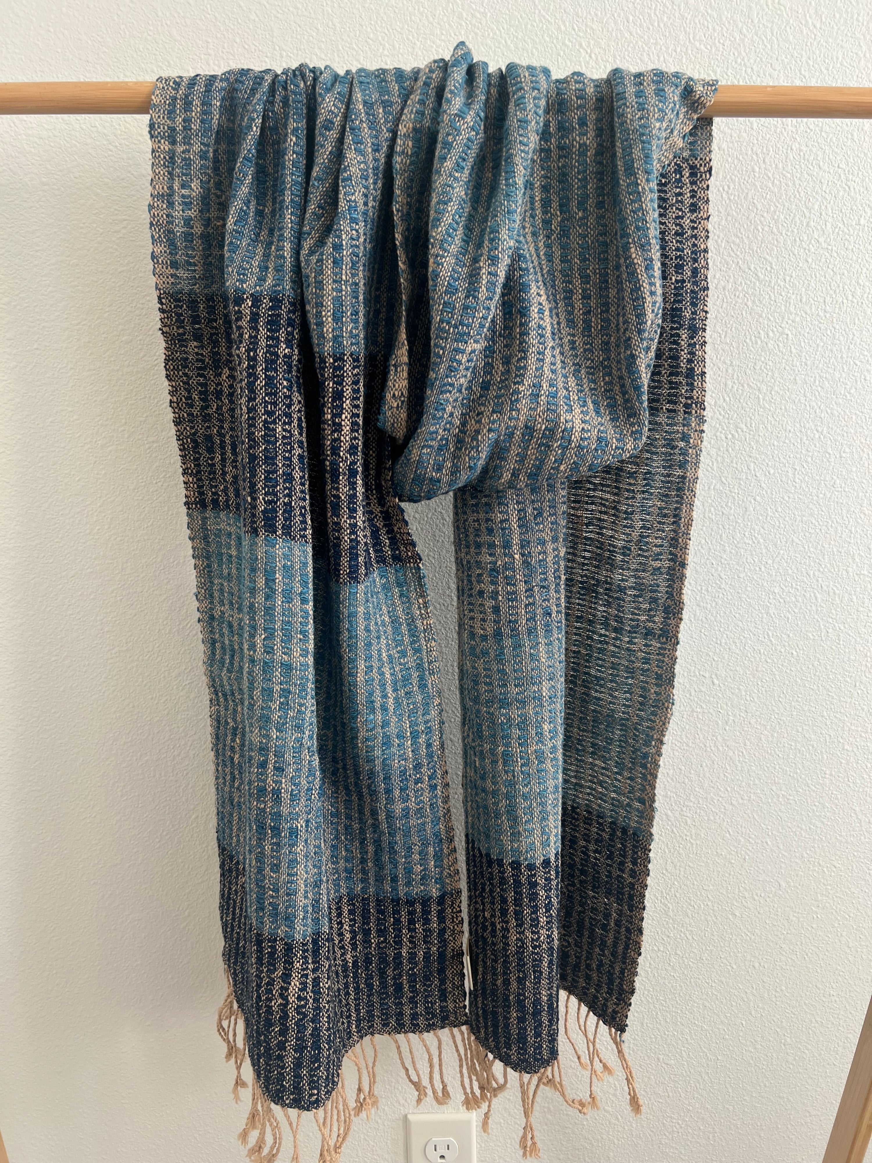 Una Hand-spun + Handwoven Scarf