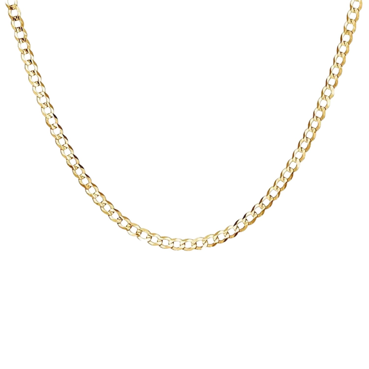 Flat Curb Chain Necklace