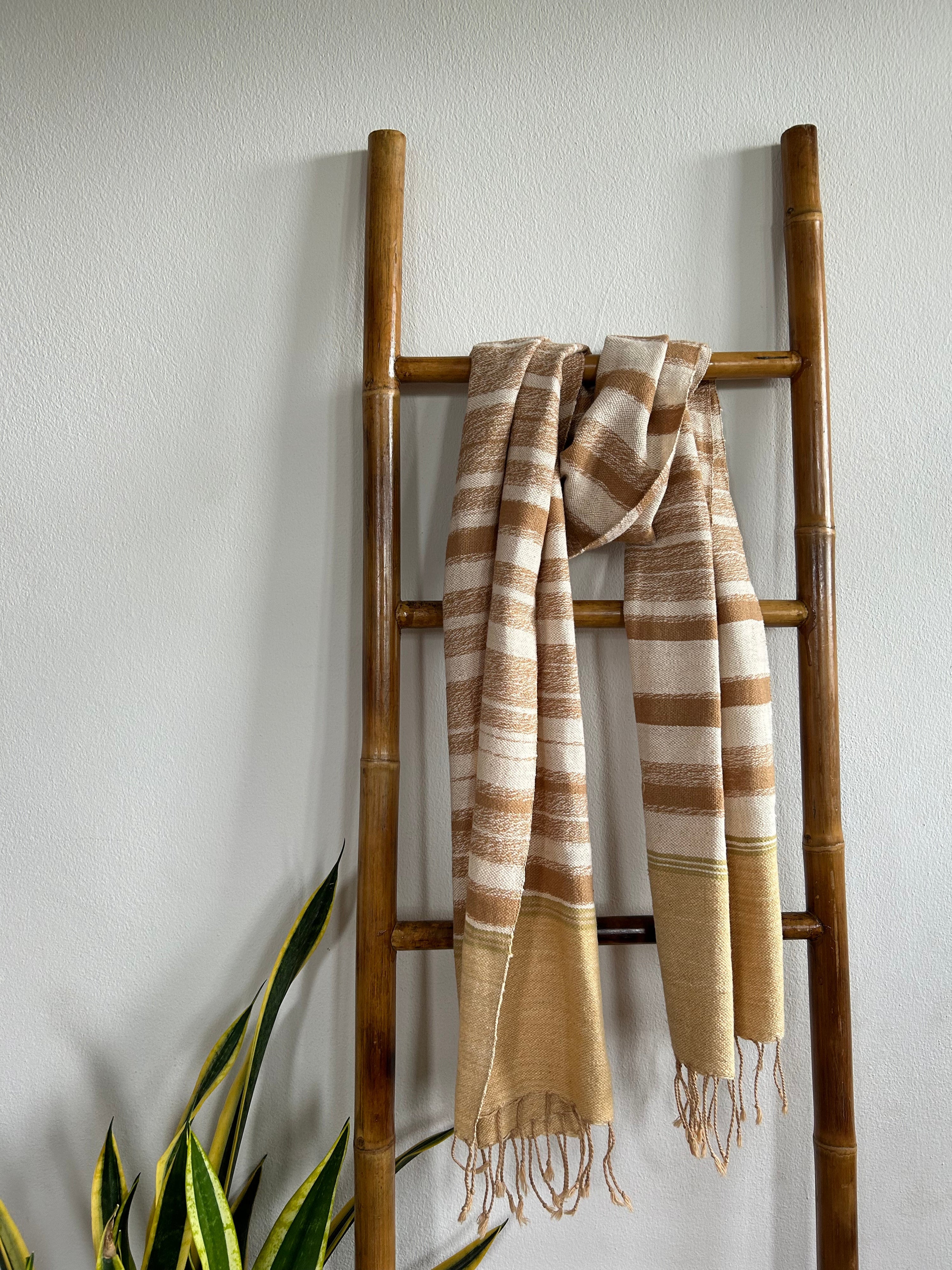 Una Hand-spun + Handwoven Scarf