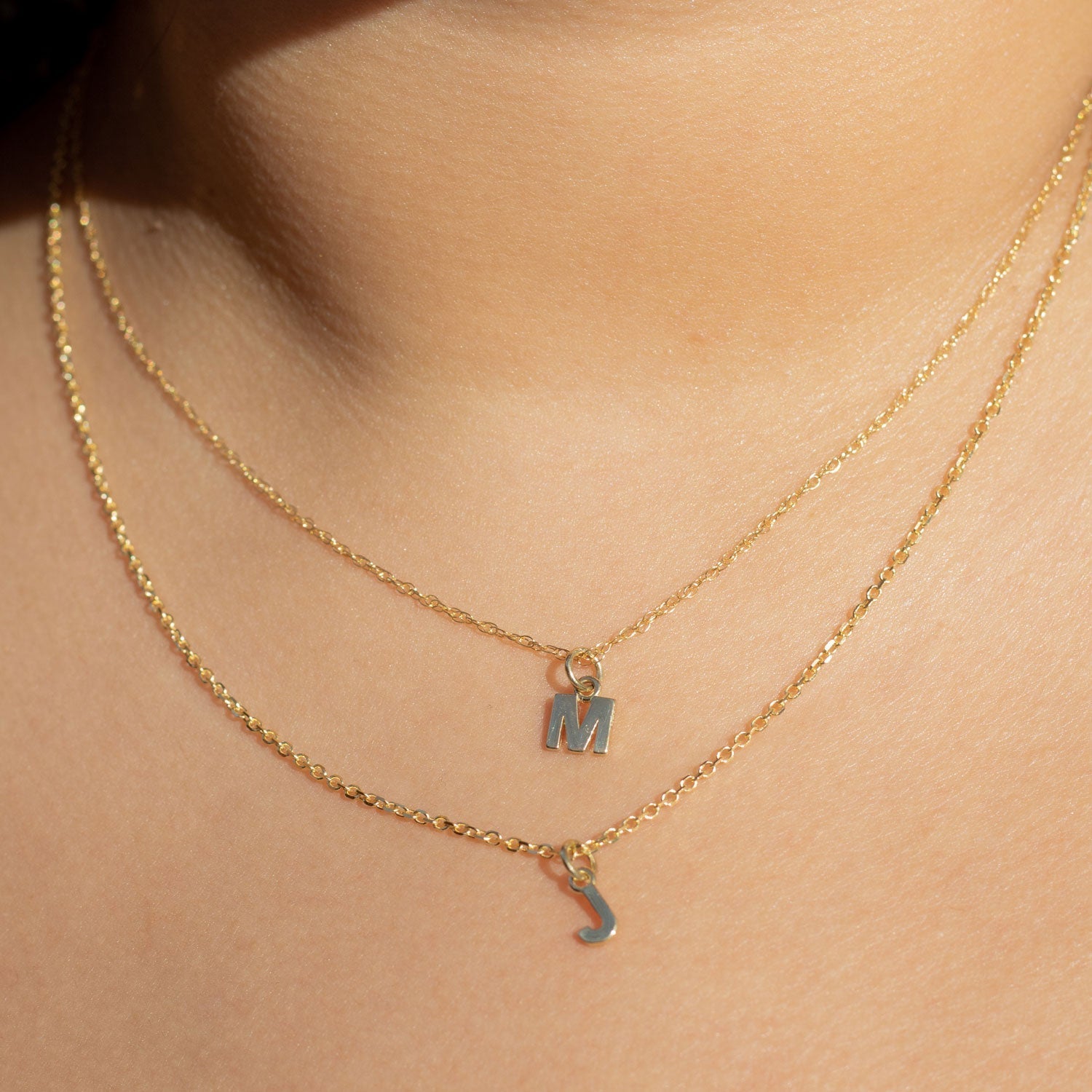 Lee Gold Initial Necklace-nunchi