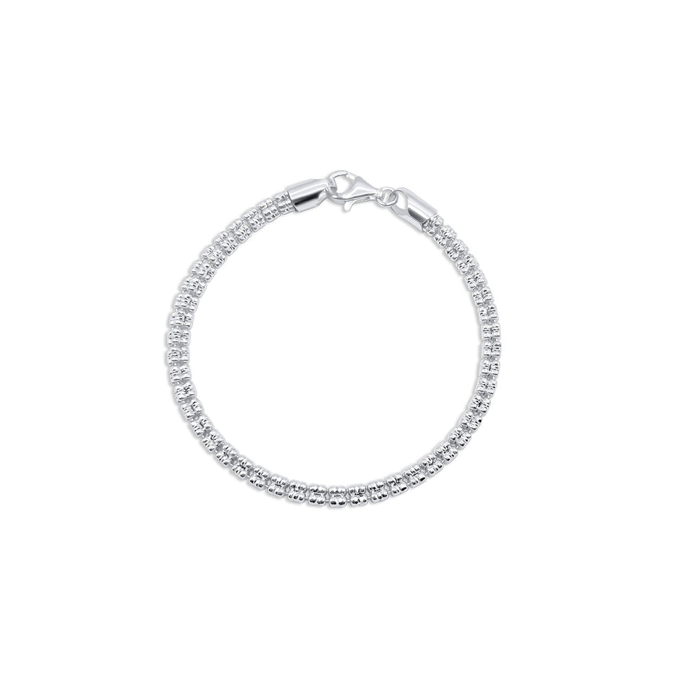 Diamond Cut Ice Chain Bracelet