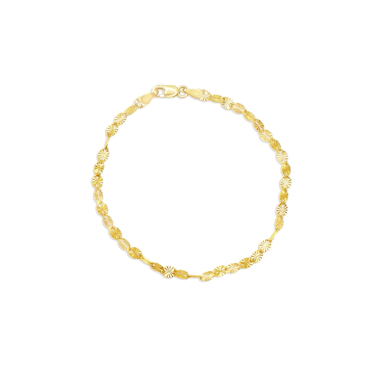 Starburst Link Chain Bracelet