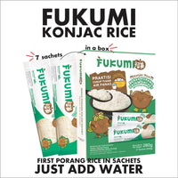 7 sachets Konjac Rice Shirataki Rice Beras Porang Gonyakbap Konnyaku Very Easy Just Add Hot Water 1 box contains 7 sachets