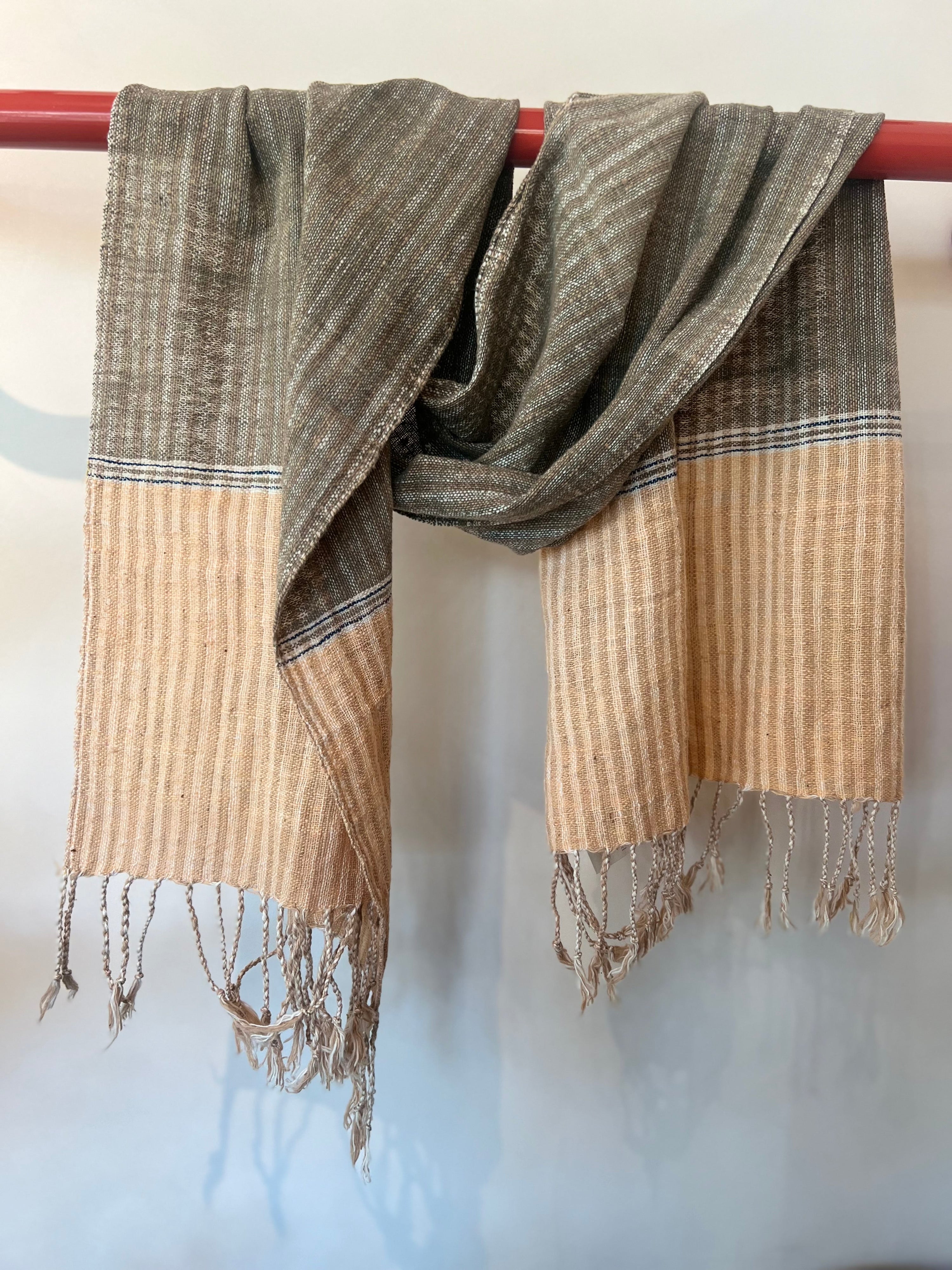 5 Una Hand-spun + Handwoven Scarf