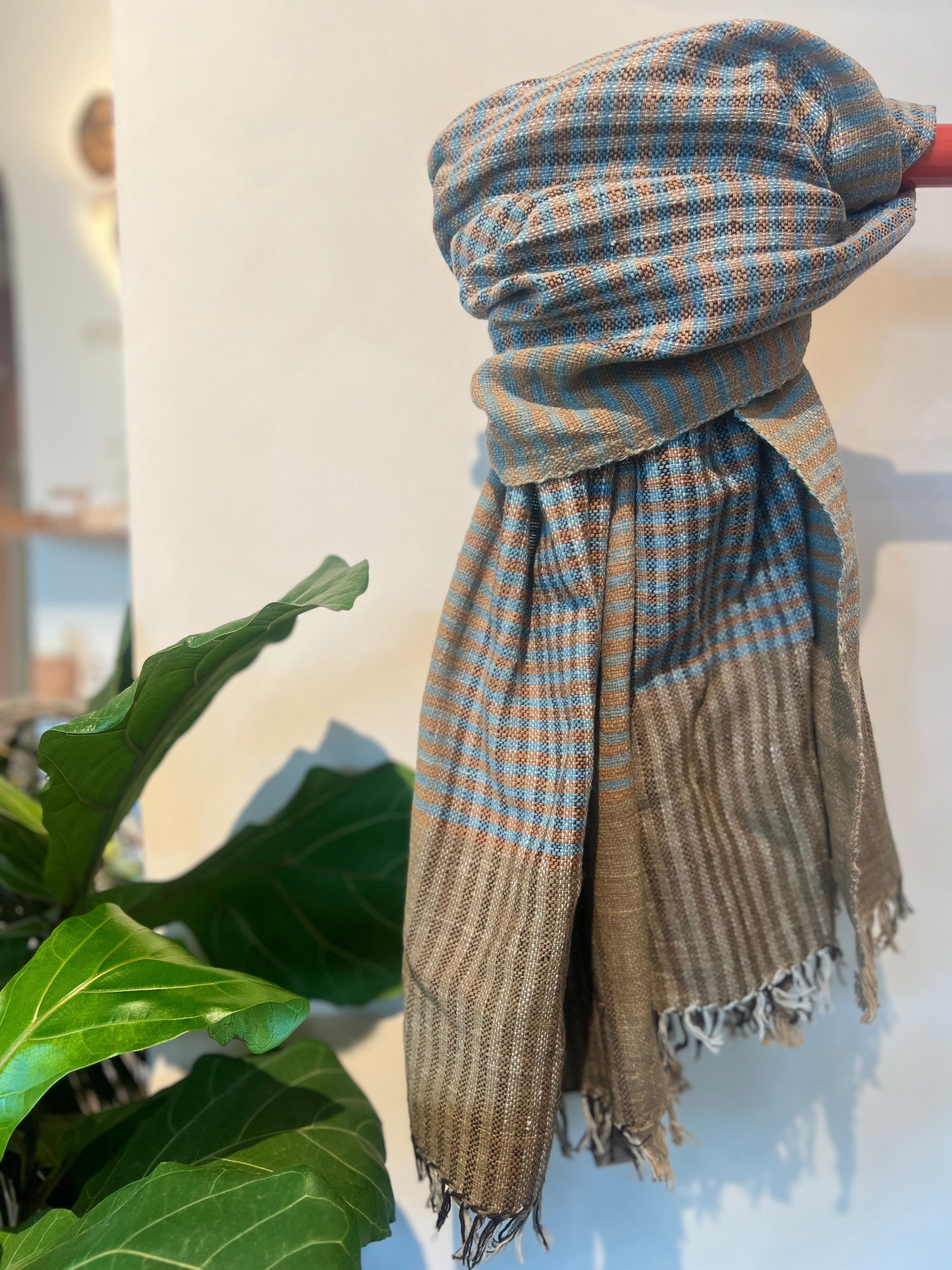 Una Hand-spun + Handwoven Scarf