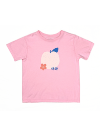 KIDS APPLE TEE PINK