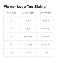 KIDS FLOWER LOGO TEE- OATMEAL