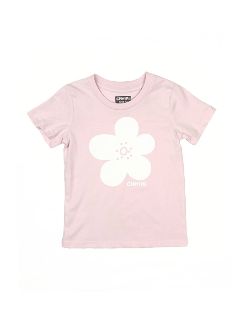 KIDS FLOWER LOGO TEE- PINK