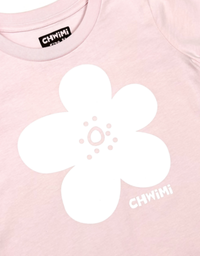 KIDS FLOWER LOGO TEE- PINK