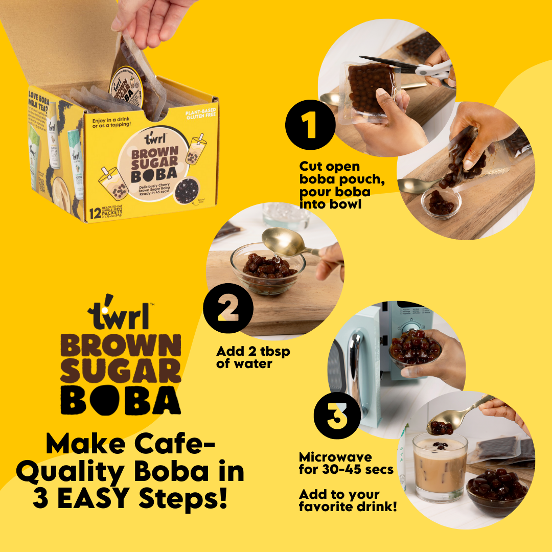 Twrl Milk Tea: Brown Sugar Boba 12-Pack