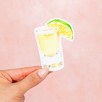 Tequila Shot with Lime Magnet