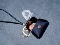 Minimalist Geometric Pattern Mini Coin Purse Keychain Bag With