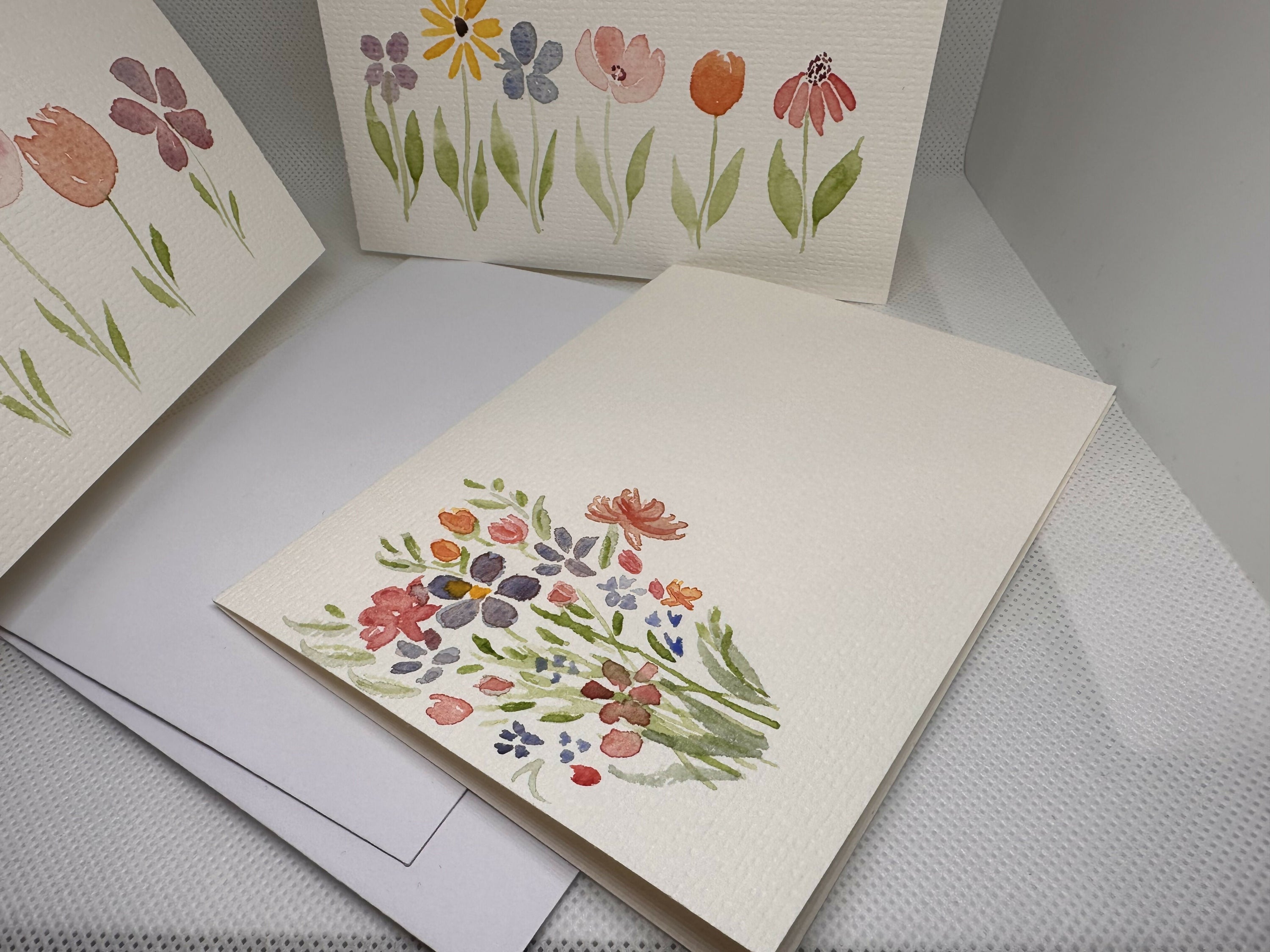 Original Handpainted Greeting Card 3-Pc Set