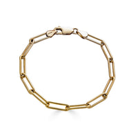 5" Bold Gold Paperclip Chain Bracelet