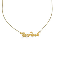 Customizable Nameplate Necklace - Gold