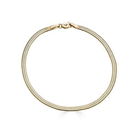 Herringbone Chain Bracelet - Solid Gold