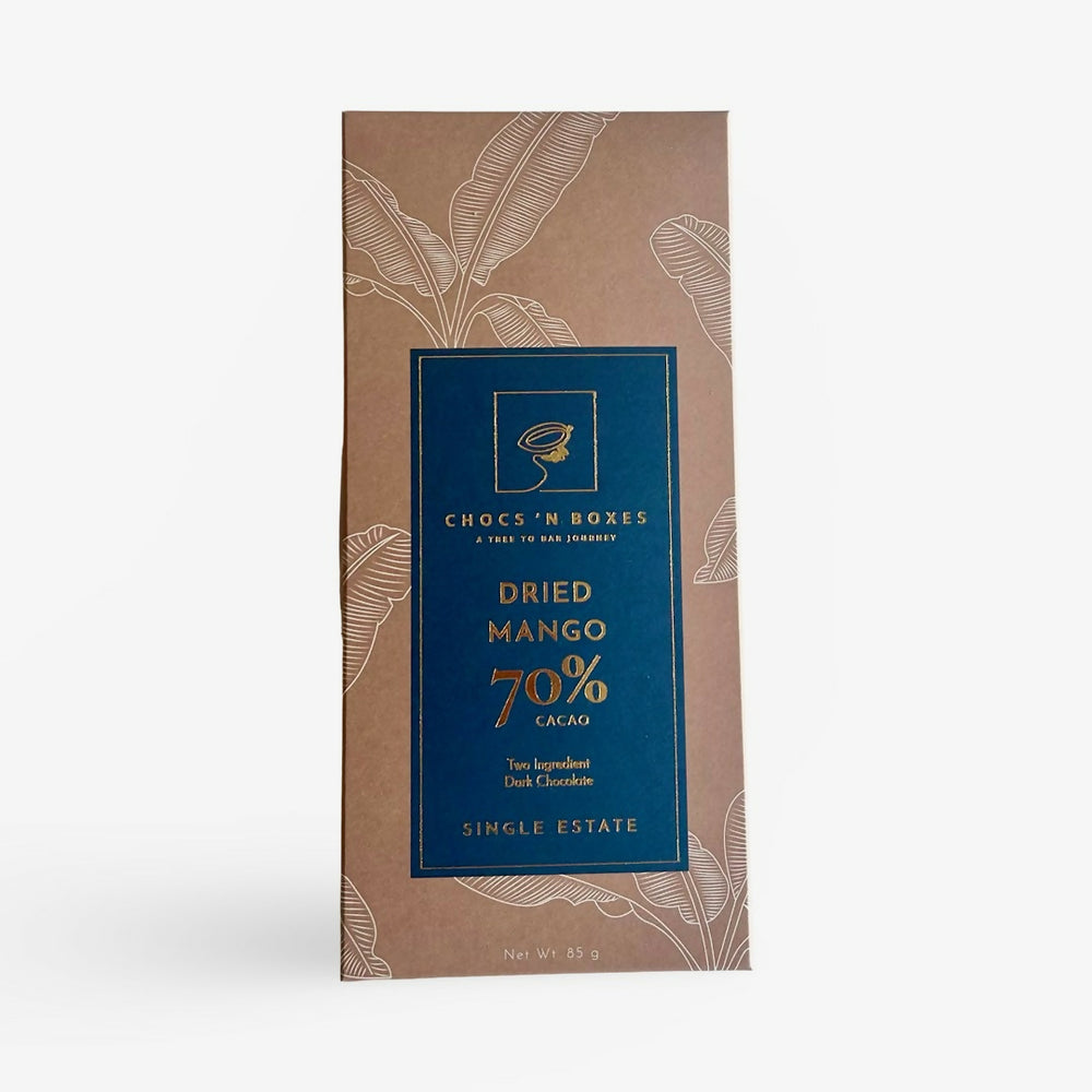 Dried Mango 70% Dark Chocolate Bar