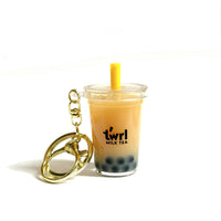 Twrl Boba Milk Tea Keychain - Classic Milk Tea