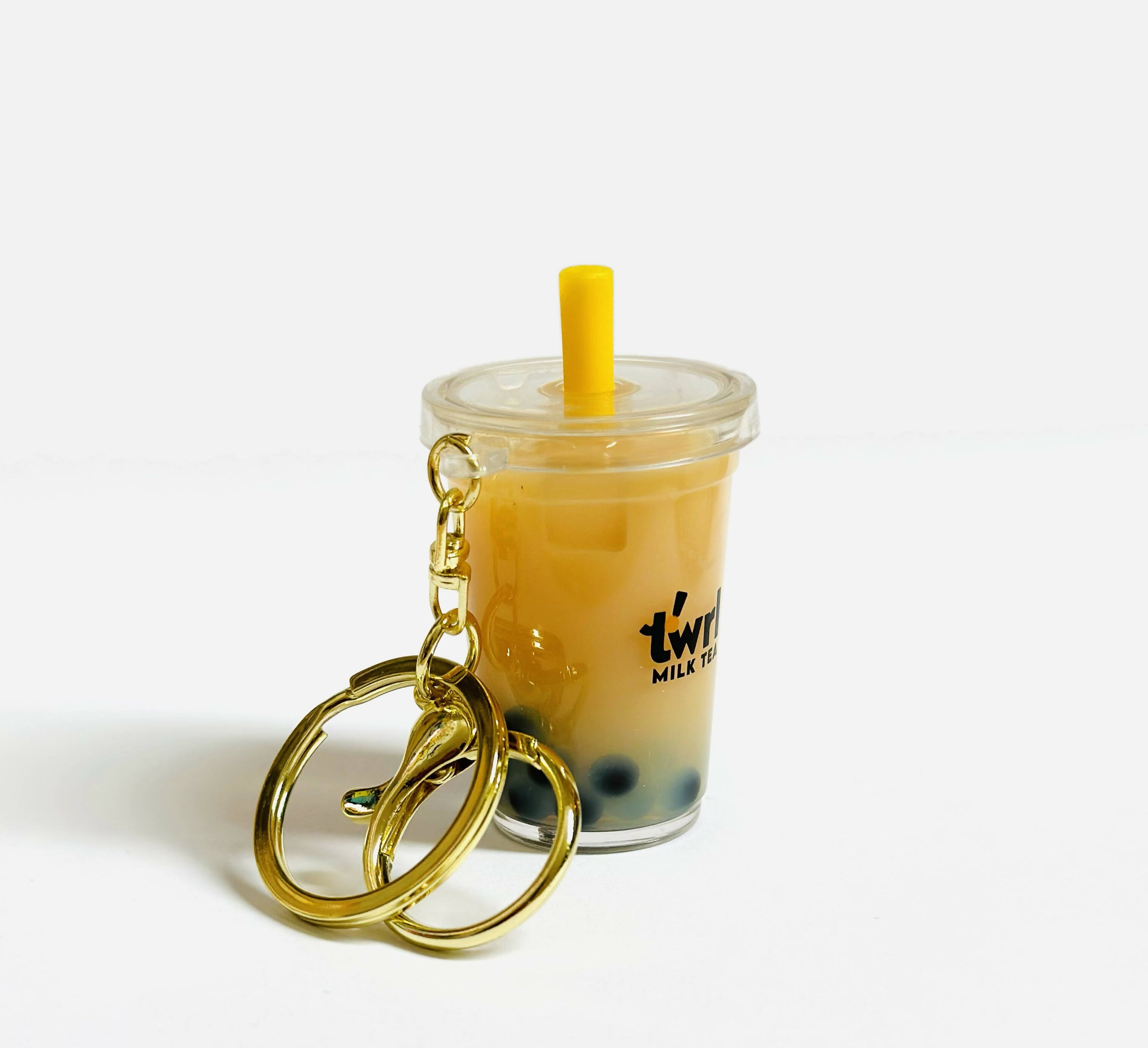 Twrl Boba Milk Tea Keychain - Classic Milk Tea