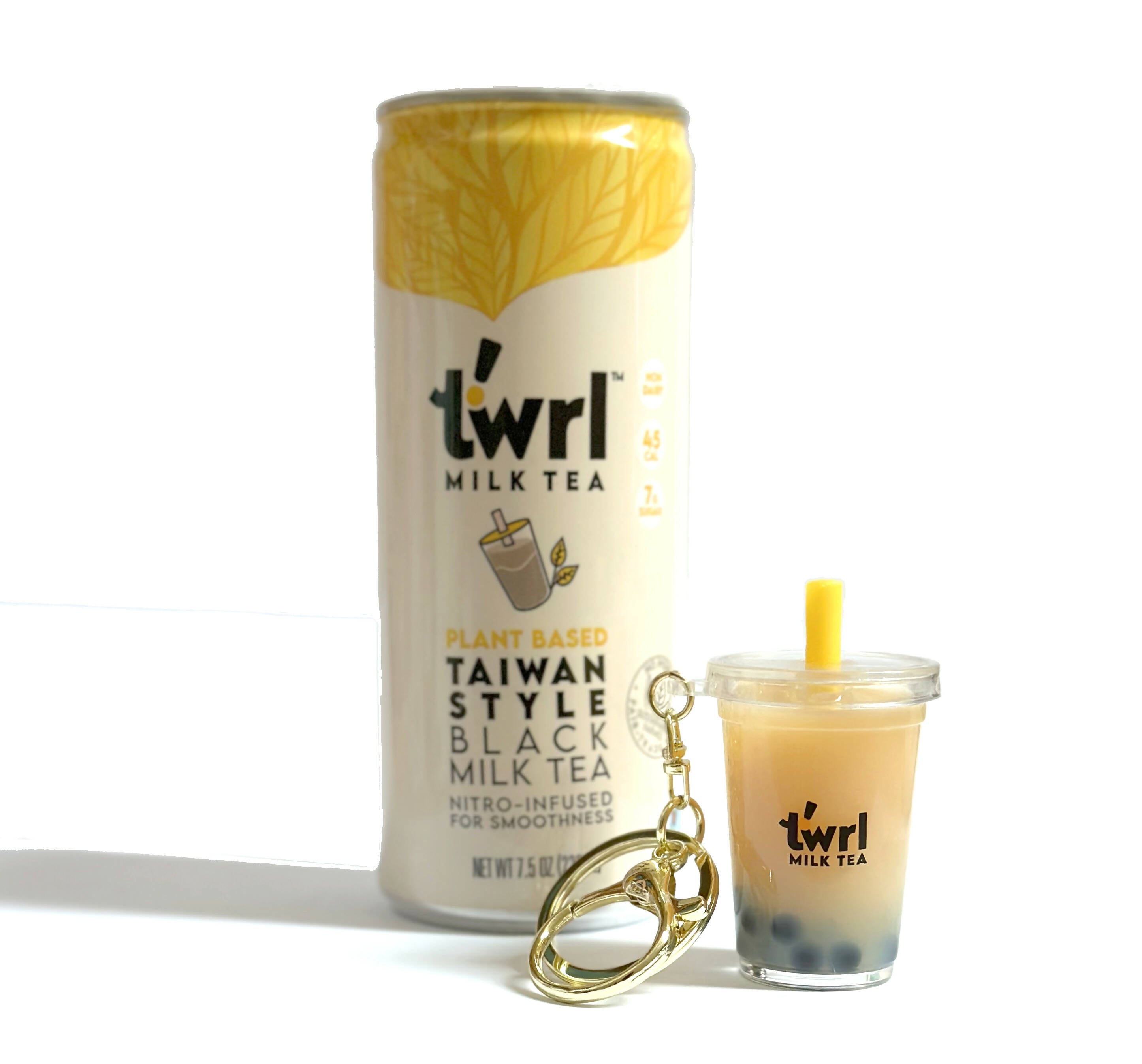 Twrl Boba Milk Tea Keychain - Classic Milk Tea