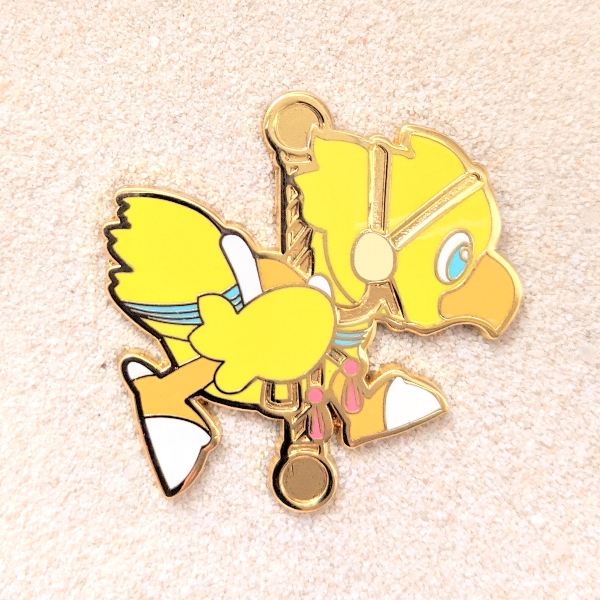 Chocobo Carousel - 1.5" Enamel Pin Lapel Metal Badge