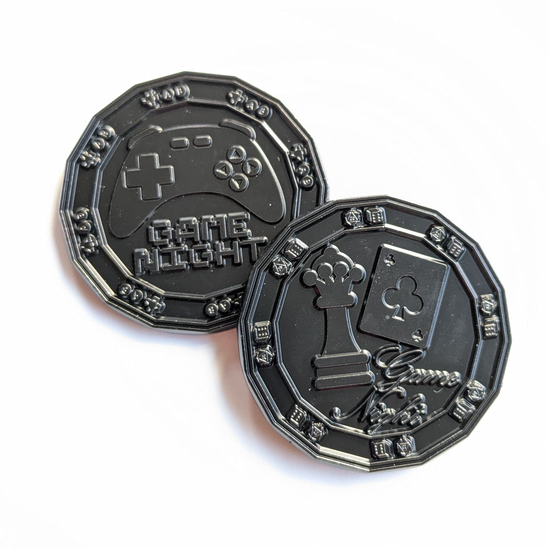 Game Night Decision Coin - 1.5" Double Sided Metal Coin