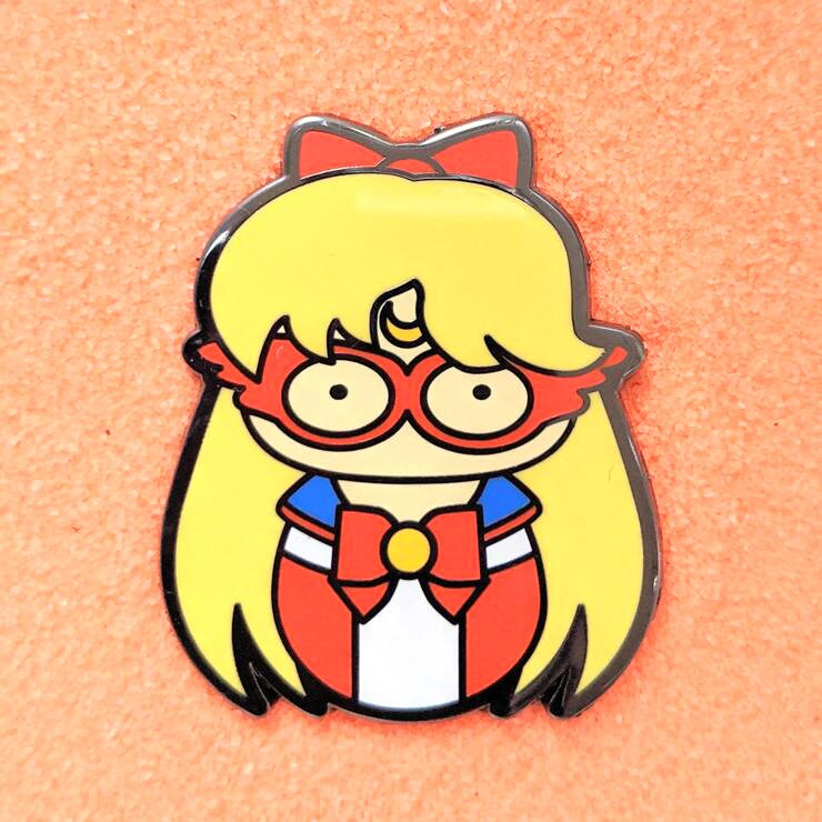 Sailor V Venus- 1.5" Enamel Pin Lapel Metal Badge