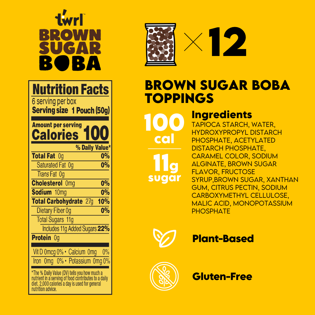 Twrl Milk Tea: Brown Sugar Boba 12-Pack