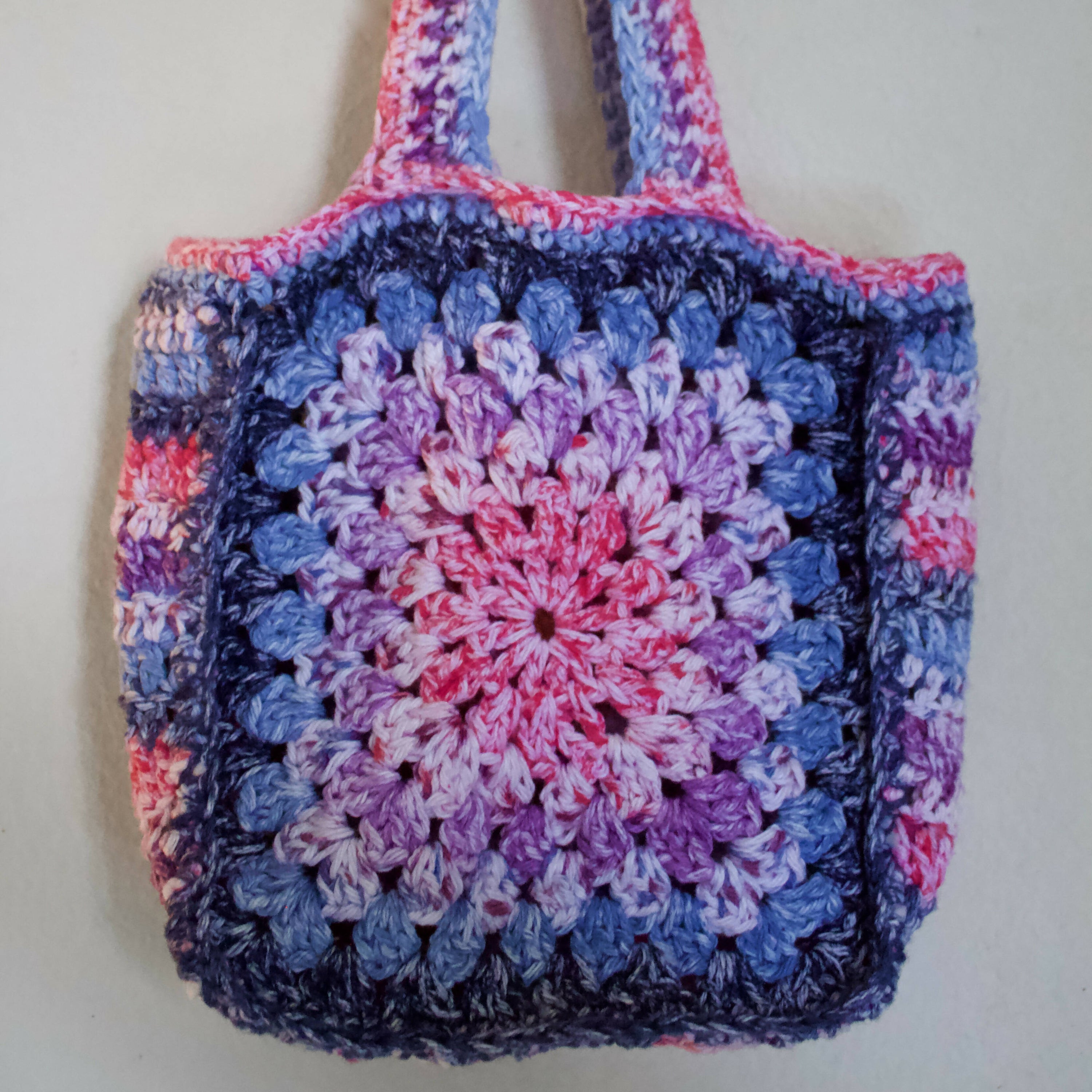 Crochet Granny Square Tote Bag