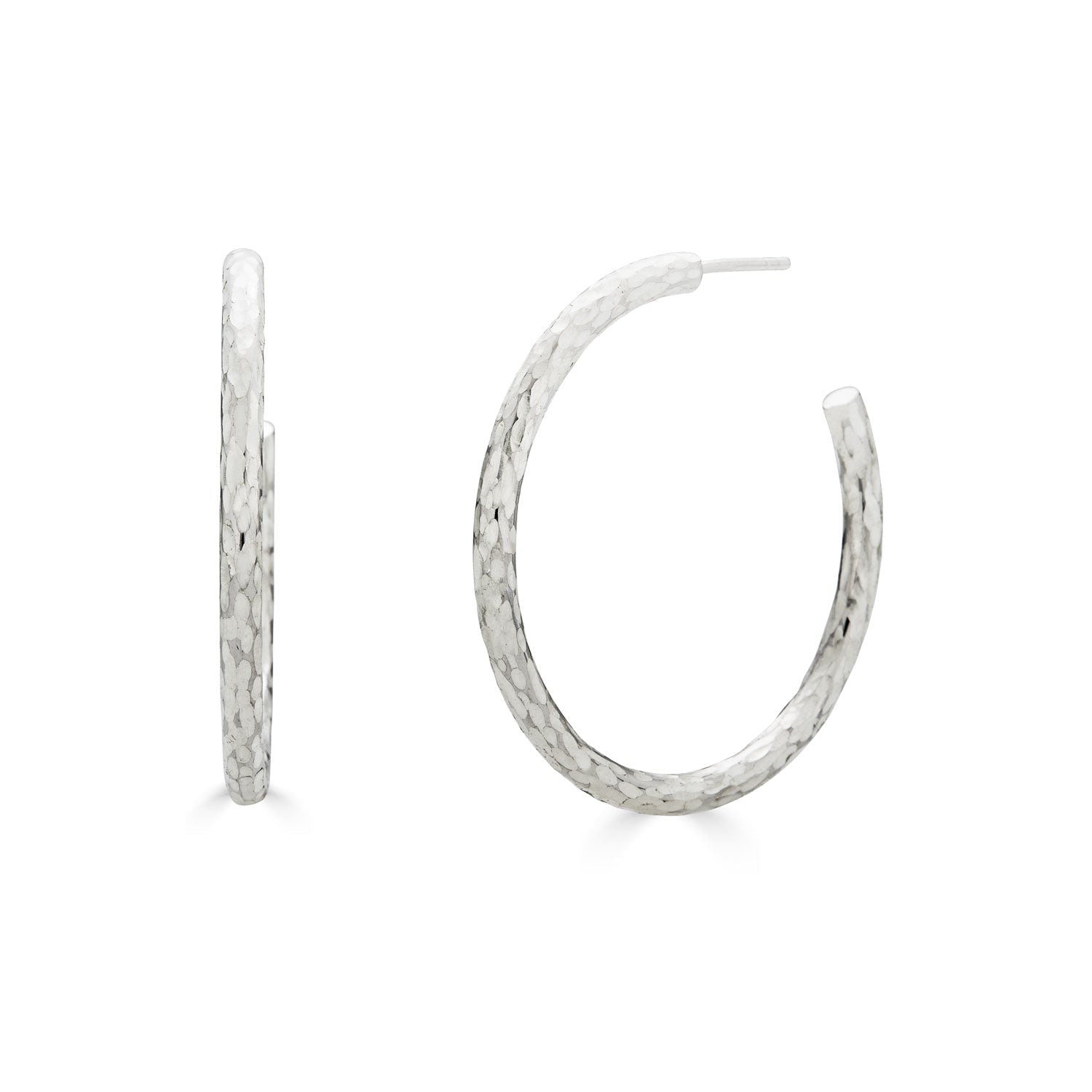 Tao Large Hammered Hoops-nunchi