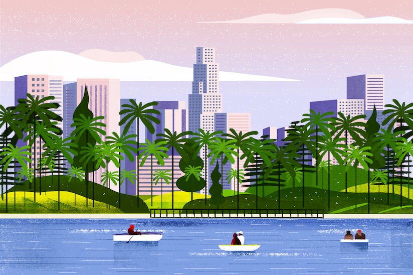 Echo Park Art Print