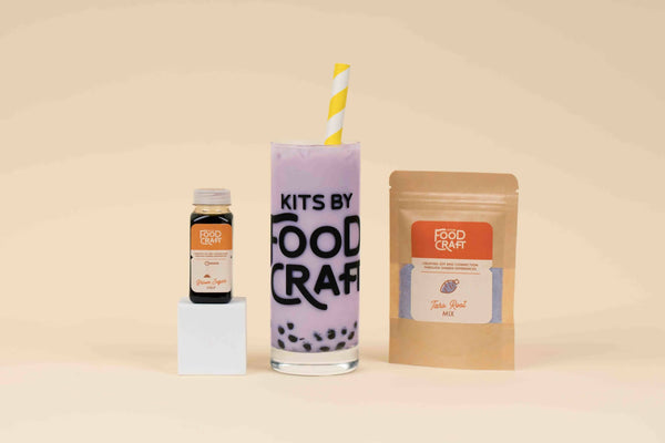 Crafky DIY Bubble Tea Kit, Complete with Boba Tapioca Pearls, Straws, and  DIY Tea Bags Premium Bubble Tea Gift Set