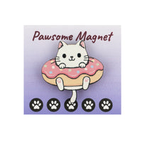 Cat Donut Magnet Paw-some Cat Magnets