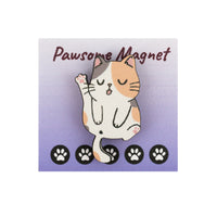 Cat Raised Paw Magnet Paw-some Cat Magnets