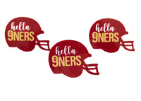 Hella Niners, Weatherproof Sticker, Bay Area, SF, San Francisco, 49ers, forty, niner