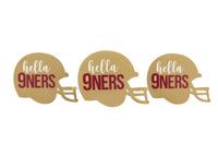 Hella Niners, Weatherproof Sticker, Bay Area, SF, San Francisco, 49ers, forty, niner