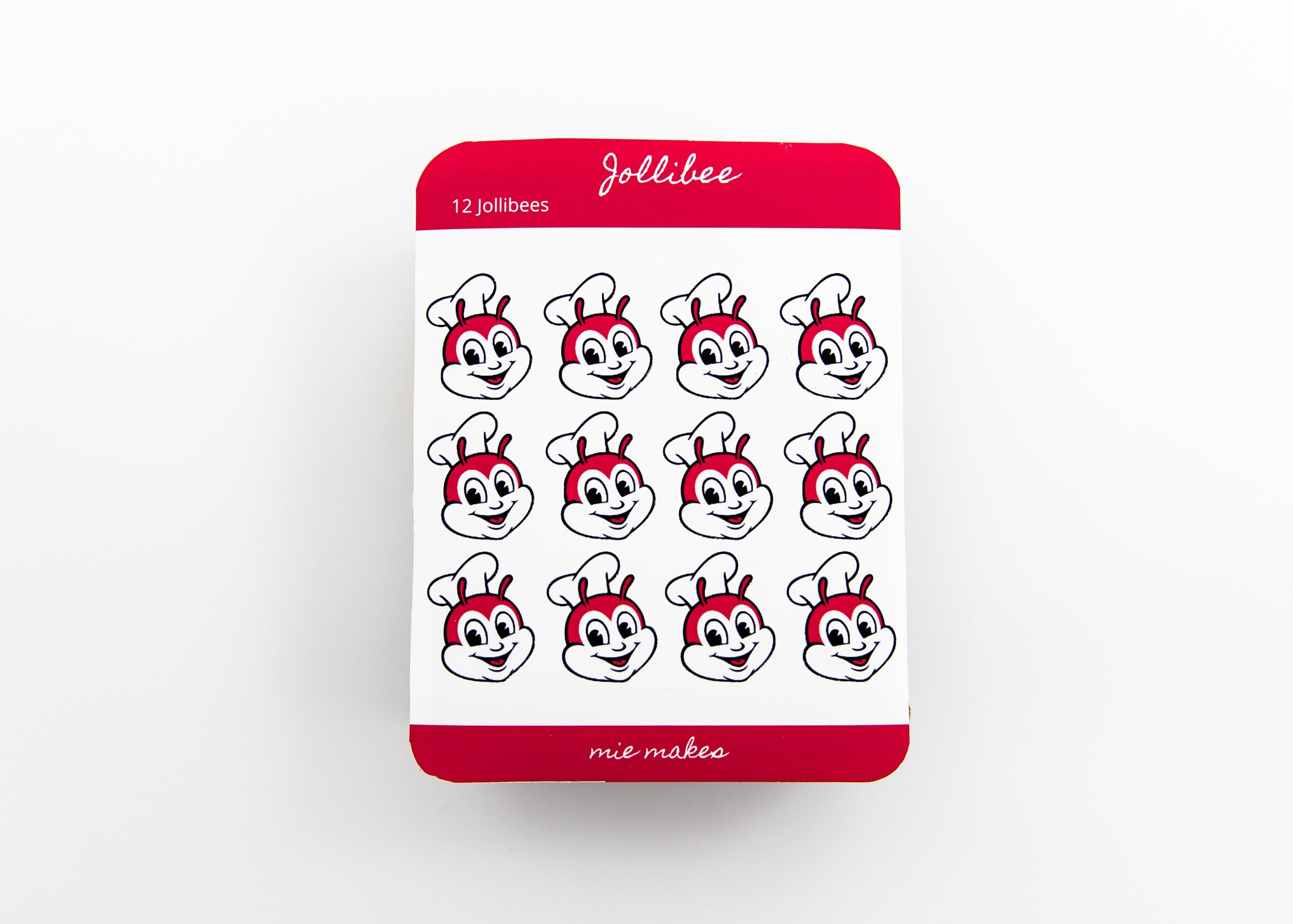 Jolibee Sticker Sheet, Sheet, Filipino Sticker,