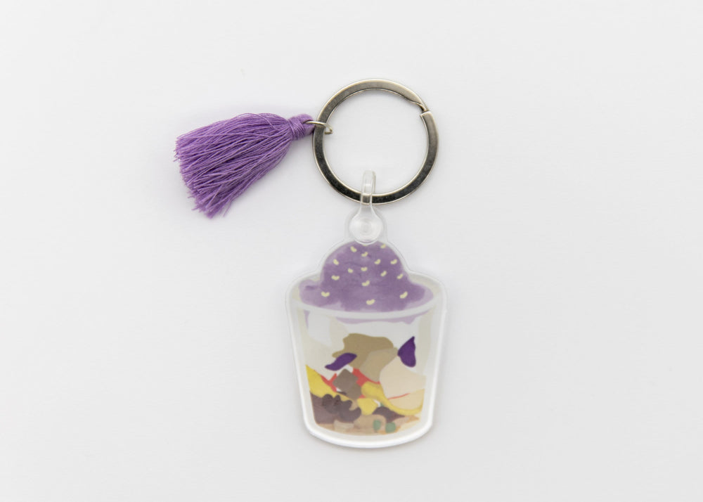 Mie Makes Halo Halo Keychain, Filipino Dessert Keychain