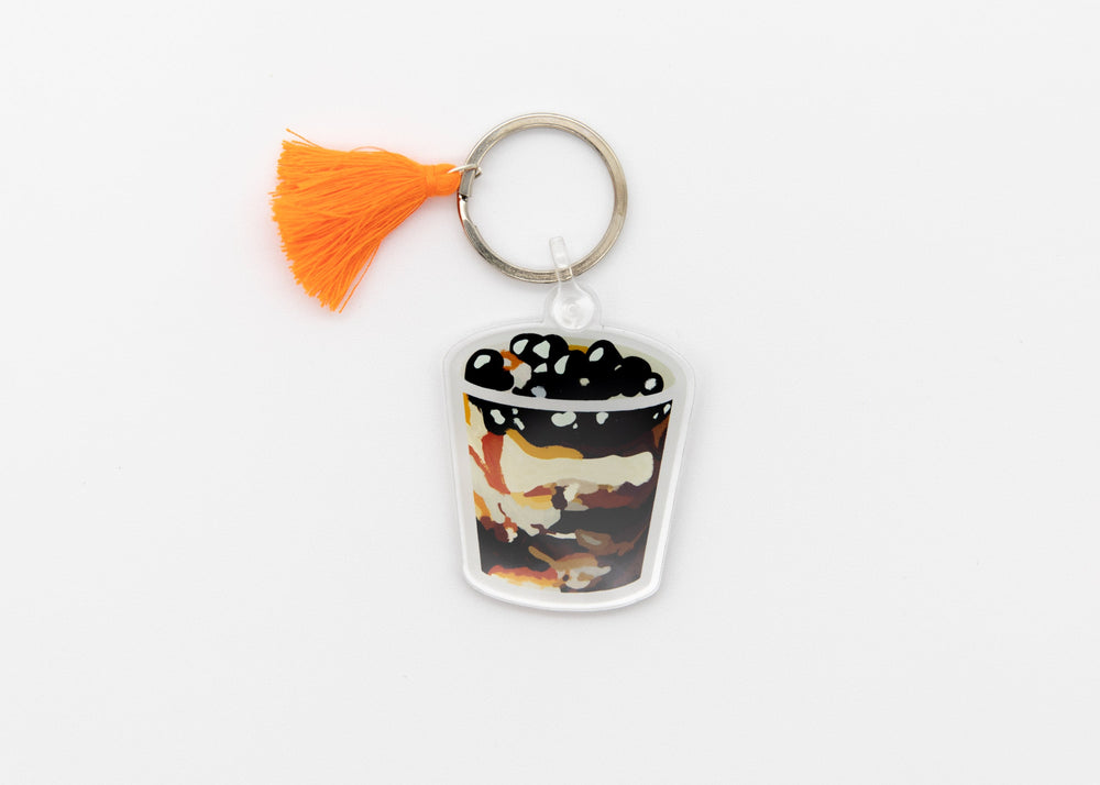 Mie Makes Taho Keychain, Filipino Dessert Keychain