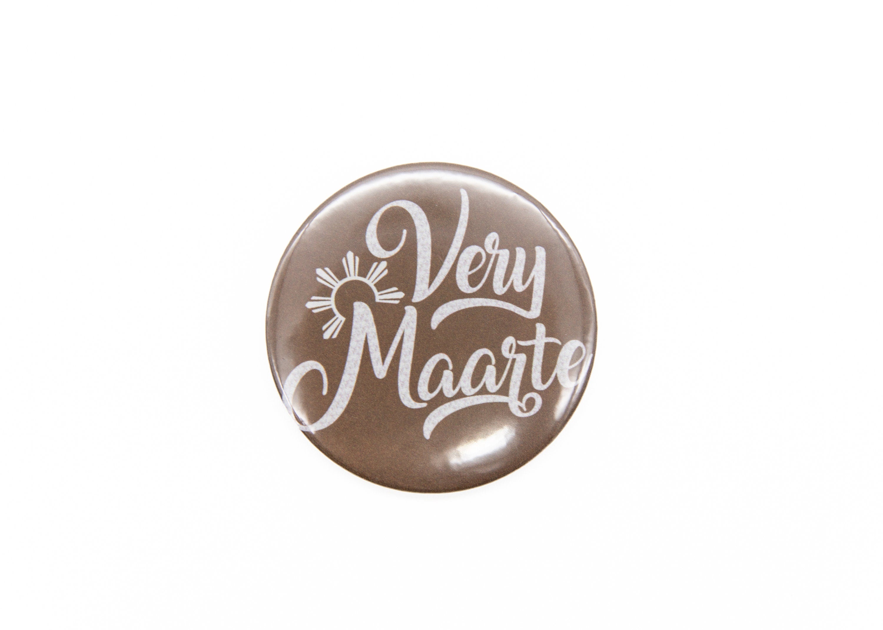 Mie Makes Very Maarte Button, Round Filipina Button, Button Pins, Filipino