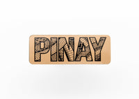 Tribal Design Pinay, Sticker, Weatherproof Sticker, Filipino, Filipina, Pinoy, Pinay, Philippines,