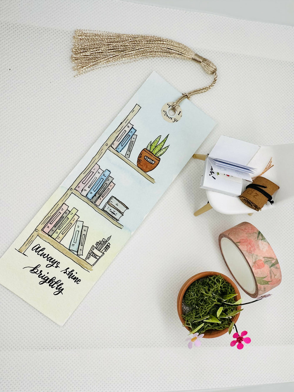 Original handpainted bookmark