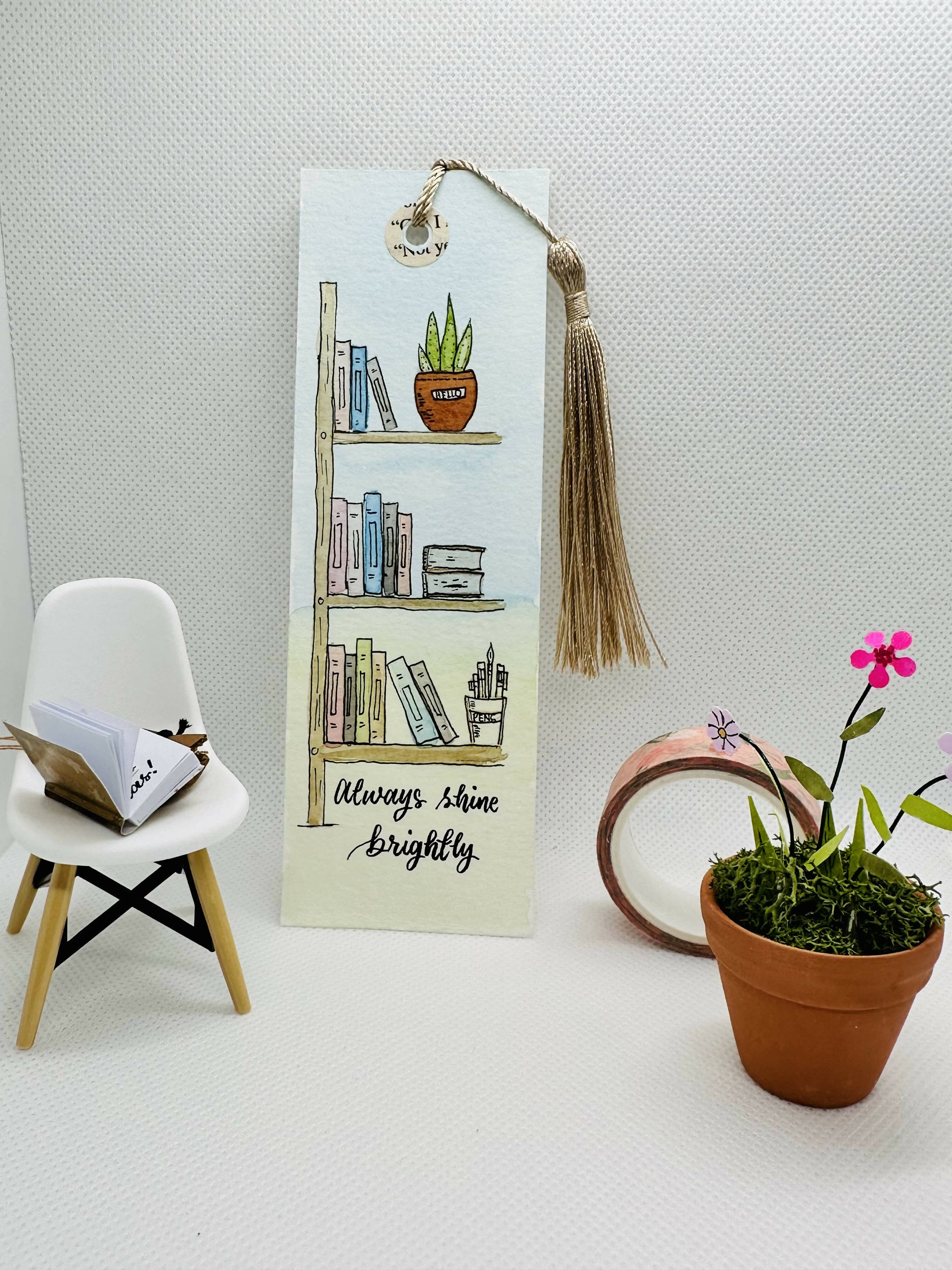 Original handpainted bookmark