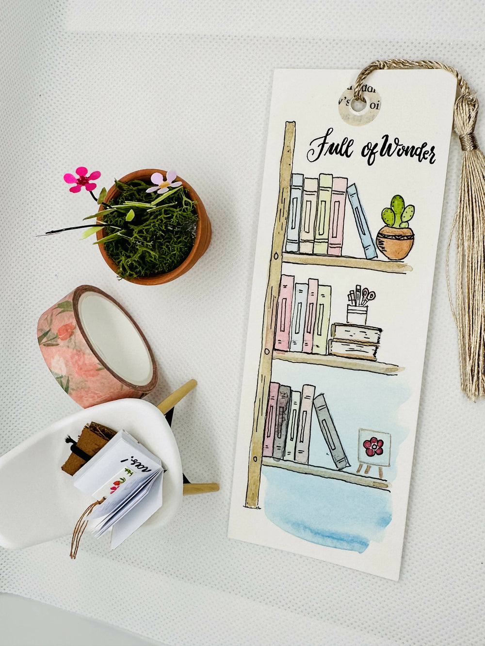 Original handpainted bookmark